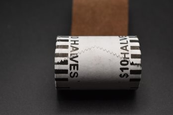 Unsearched Bank Roll Of 50 Cent Kennedy Half Dollar 1976 On One End