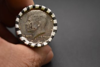 Unsearched Bank Roll Of 50 Cent Kennedy Half Dollar 1971 D