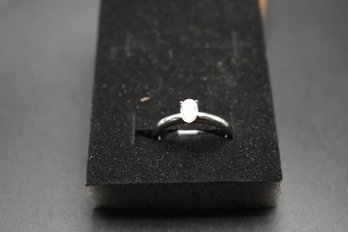Size 6 Ring .925 Sterling Silver With Cubic Zirconia