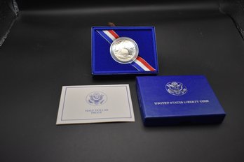 1986 Liberty Half Dollar Proof Coin With Box And COA
