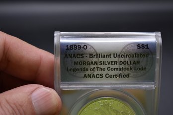 1899 O Silver Morgan  Semi-Key Date ANACS Certified Uncirculated