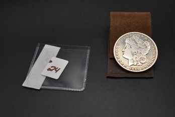 1896 O Silver Morgan Dollar %90 Silver Very Bright Coin