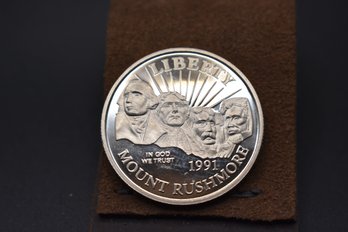1991 Mount Rushmore Commemorative Proof Half Dollar Golden Anniversary