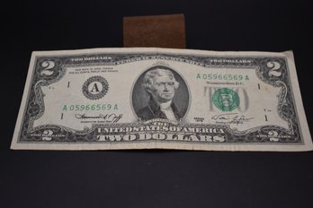 1976 US 2 Dollar Bill
