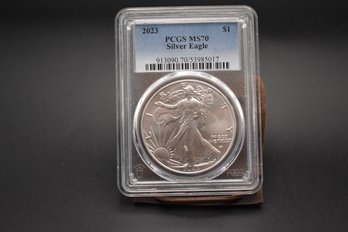 2023 Silver Eagle PCGS Graded MS70 Slabbed Coin