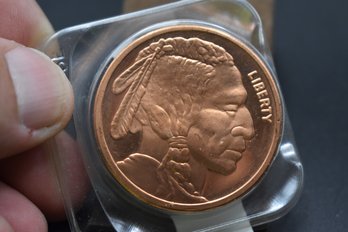 Indian One Ounce Fine Copper Round Coin