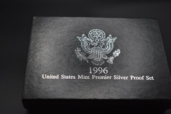 1996 S US Mint Premier Silver Proof Coin Set With COA