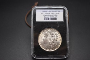 1887  Silver Morgan %90 Silver MS60