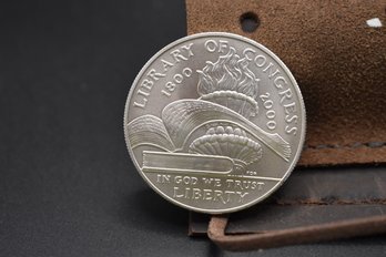 2000 P Library Of Congress Silver Proof Dollar Coin %90 Silver