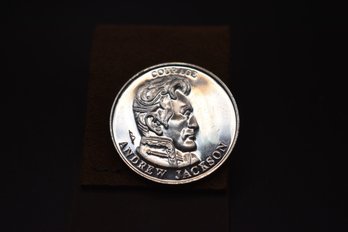 1991 Andrew Jackson Liberty Lobby Coin 240 Grains Of .999 Silver