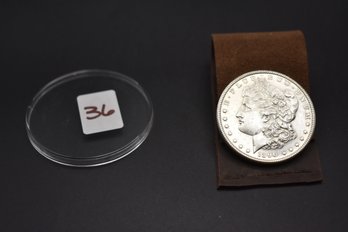 1890 S Silver Morgan %90 Silver MS62 Coin