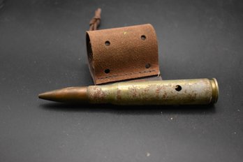 Vintage Drilled Out High Caliber Round