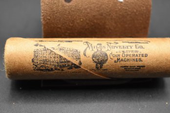 Vintage Covered End Mills Coin Operated Machines Mixed Lincoln Wheat Cent Roll 1909-1958 EX RARE