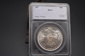 1886 Silver Morgan %90 Silver MS67