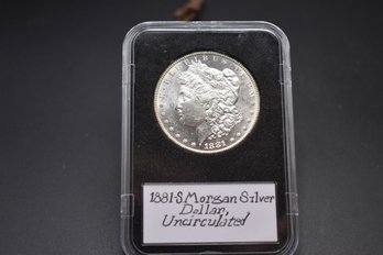 1881 S Silver Morgan %90 Silver Uncirculated