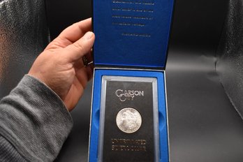 1884 CC Uncirculated Silver Morgan With COA