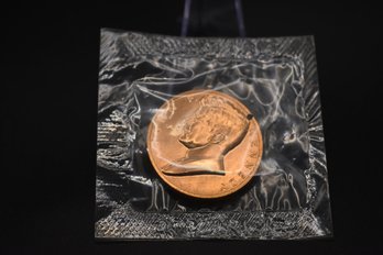 John F Kennedy Copper Inaugurated Presidential Coin