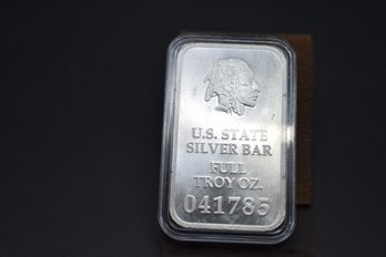 US State Silver Bar Michigan 1 Troy OZ .999 Fine