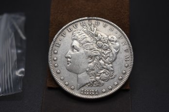 1881  Silver Morgan %90 Silver XF Coin (145 Years Old)