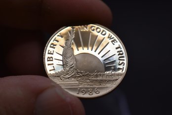 1986 Liberty Half Dollar Proof Coin