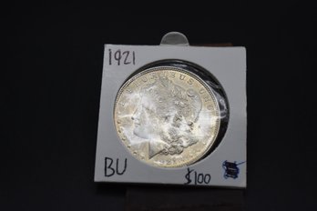 1921  Silver Morgan %90 Silver BU Coin