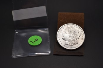 1921  Silver Morgan %90 Silver AU 58 (104 Years Old)