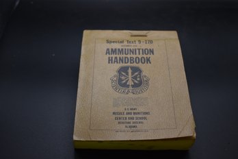 Vintage US Army Ammunition Handbook Alabama