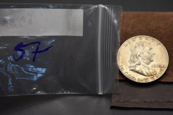 1963 D Franklin Half Dollar Coin %90 Silver