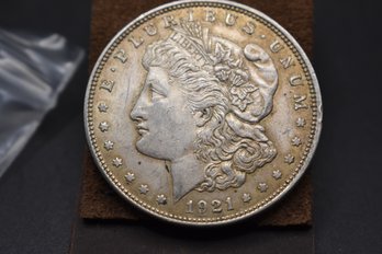 1921 D Silver Morgan %90 Silver Extra Fine Coin