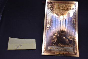 1/2 Arizona GoldBack 1/2000th Troy Ounce 24K Gold