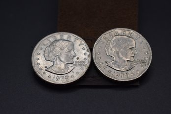 1979 Susan B Anthony Dollar 2 Coin Lot