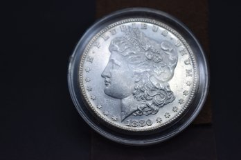 1880 S Silver Morgan %90 Silver Coin Raw Very Nice Coin