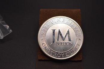 JM Bullion 1 Troy Ounce .999 Fine Silver Round Coin