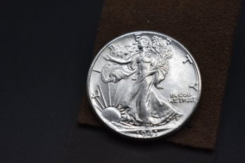 1941 Walking Liberty Half Dollar %90 Silver Coin BU