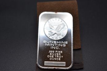 Sunshine Mint One Ounce .999 Fine Silver Bar