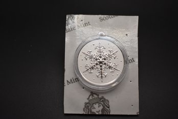 Scottsdale Mint 1 OZ  Silver Christmas Ornament Coin