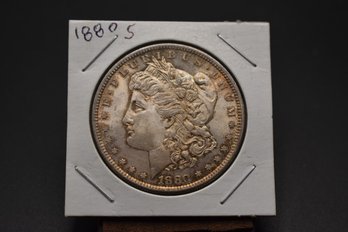 1880 S Silver Morgan %90 Silver AU58
