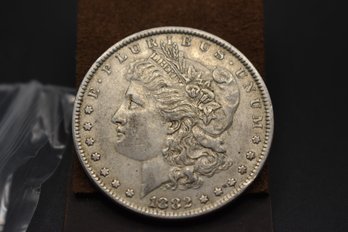 1882  Silver Morgan %90 Silver XF Coin