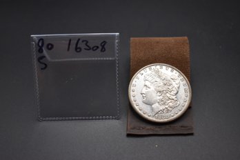1880 S Silver Morgan %90 Silver MS60