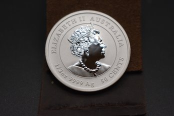 2023 Australia 50 Cent Coin 1/2 OZ .999 Fine Silver Year Of The Rabbit