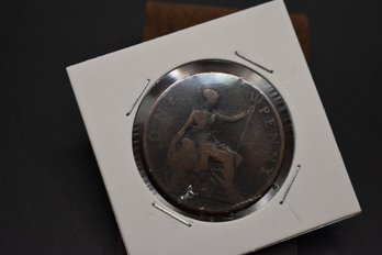 1899 British One Penny Coin