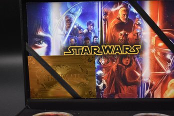 Star Wars 5 Coin Gold Plated Colorized Coin Set With Case