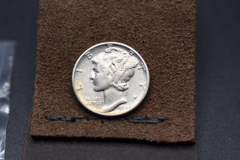1945  Mercury Dime AU Coin
