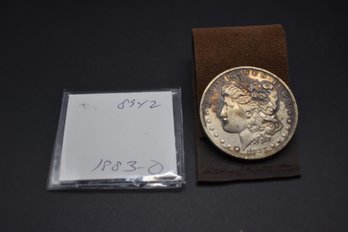 1883 O Silver Morgan %90 Silver AU50