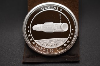 2017 Fuji 0ne Dollar Silver Proof Gemini 8 Coin