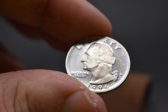 1996 S Silver Proof Washington Quarter