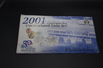 2001 P US Mint Uncirculated Philadelphia  Coin Set