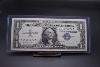 1957 A 1 Dollar Silver Certificate Almost Uncirculated
