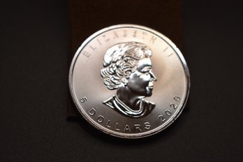 2020 5 Dollar Canada 1 Ounce .9999 Fine Silver Coin Dragon