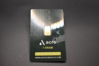 Acre 1 Gram .999 AU Gold Bar